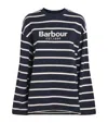 Barbour Cotton Logo Sweatshirt In Blue