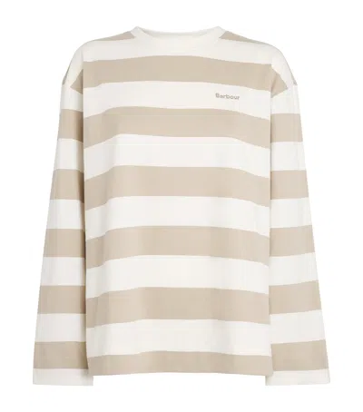 Barbour Cotton Long-sleeve Cartmel T-shirt In Sand