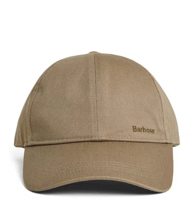 Barbour Cotton Milburn Cap In Green