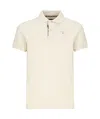 Barbour Newbridge Mens Tailored Polo In Ivory