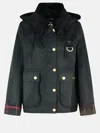 Barbour Cotton Reighton Wax Jacket In Green
