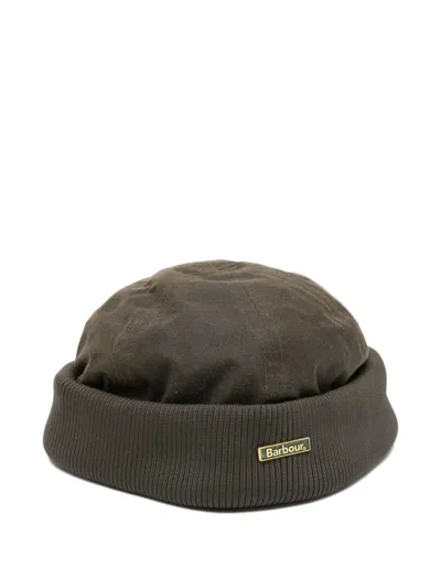 BARBOUR COTTON RIBBED-BRIM HAT