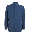 Barbour Cotton Ripstop Rickfell Overshirt In Blue