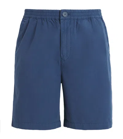 Barbour Cotton Ripstop Rickfell Shorts In Blue
