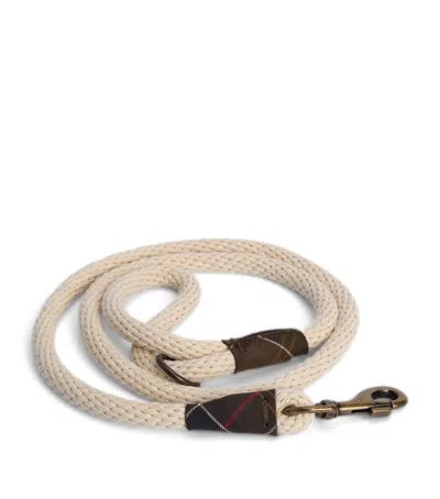Barbour Cotton Rope Dog Lead In Brown