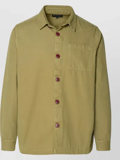 Barbour Washed Overshirt In Green