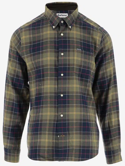 BARBOUR COTTON SHIRT WITH CHECK PATTERN