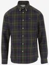 Barbour Cotton Shirt With Check Pattern In Red