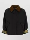Barbour Cotton Single-breasted Coat In Black