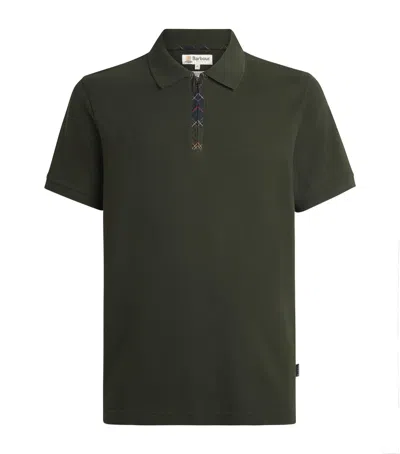 Barbour Cotton Stately Polo Shirt In Green