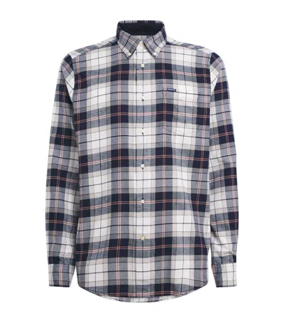 Barbour Cotton Tailored Tartan Fortrose Shirt In Black