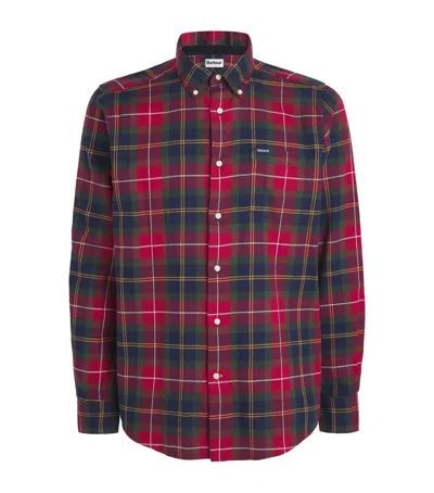 Barbour Cotton Tailored Tartan Fortrose Shirt In Red