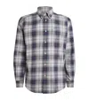 Barbour Wetheram Shirt Classic Grey Stone In Blue