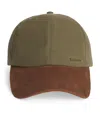 Barbour Cotton Transport Baseball Cap In Green