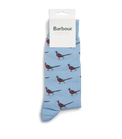Barbour Cotton-blend Mavin Socks In Blue