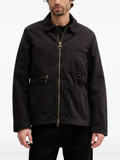 Barbour Cove Zip-up Jacket In Brown