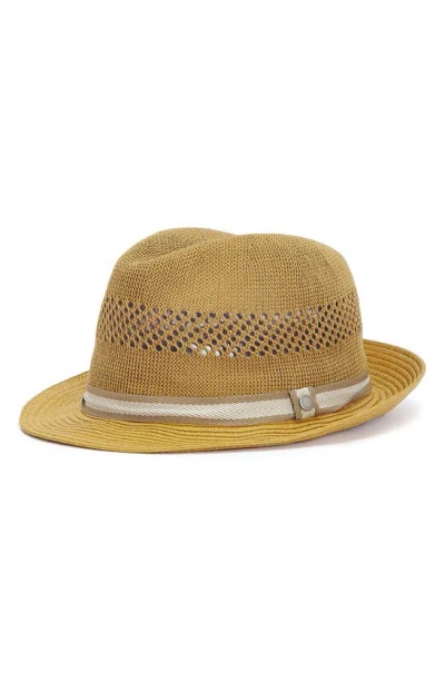 Barbour Craster Trilby Hat In Dk Tan