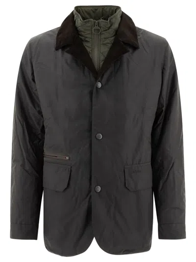 Barbour Craster Jackets Green