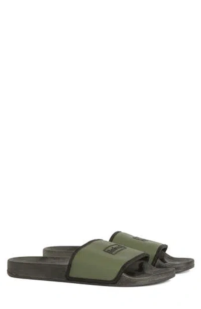 Barbour Cresswell Slide Sandal In Green