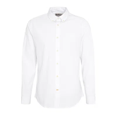 Barbour Crest Poplin Tailored Shirt In White