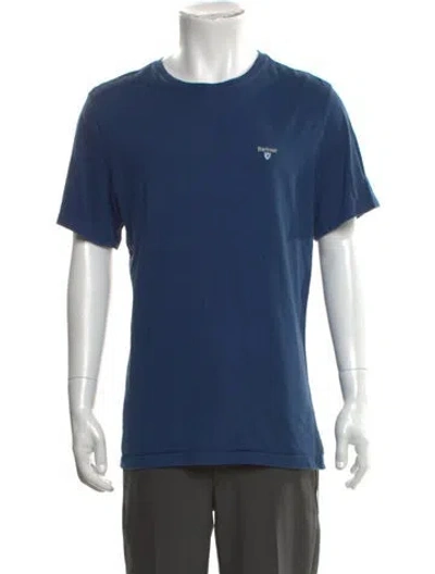 Pre-owned Barbour Crew Neck Short Sleeve T-shirt In Blue