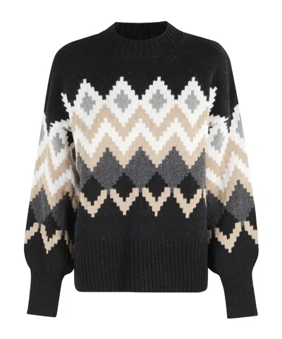 Barbour Crew Neck Sweater In Black