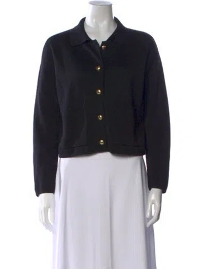 Pre-owned Barbour Crew Neck Sweater In Black