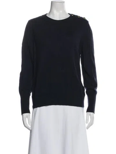 Pre-owned Barbour Crew Neck Sweater In Blue