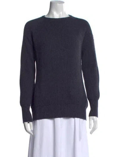 Pre-owned Barbour Crew Neck Sweater In Blue