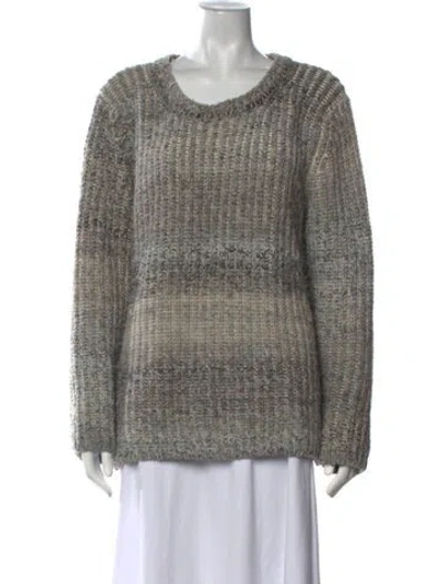 Pre-owned Barbour Crew Neck Sweater In Grey