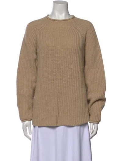 Pre-owned Barbour Crew Neck Sweater In Neutral