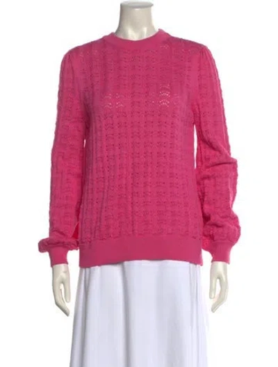 Pre-owned Barbour Crew Neck Sweater In Pink