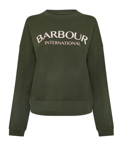 Barbour Crew Neck Sweatshirt In Green
