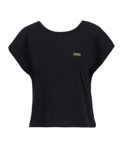 Barbour Crew Neck T-shirt In Black