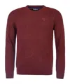 Barbour Crewneck Knitted Jumper In Red