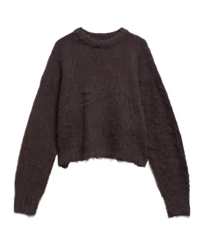 Barbour Crew-neck Sweater In Brown
