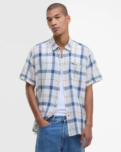 Barbour Croft Mens Summer Shirt In White