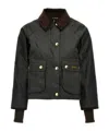 Barbour Cropped Beadnell  Jacket In Green