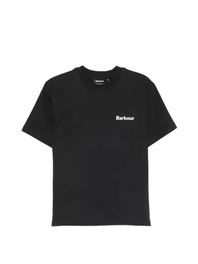 Barbour Crossby Archive Logo T-shirt In Black
