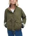 Barbour Crowdon Water Resistant Jacket In Dusky Green