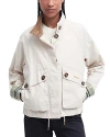 Barbour Crowdon Button Front Jacket In Oatmeal