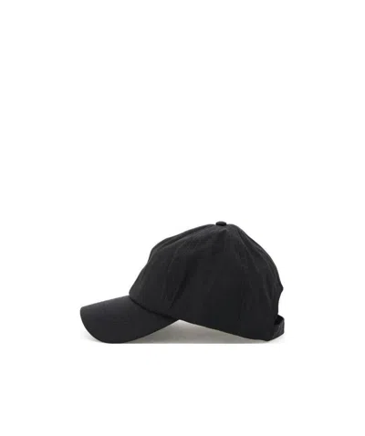 Barbour Curved Peak Baseball Cap In Black