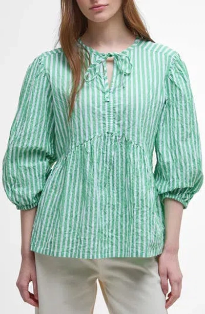 Barbour Daison Top In Green