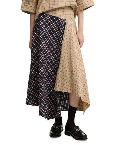 Barbour Dalbury Asymmetric Skirt In Multi