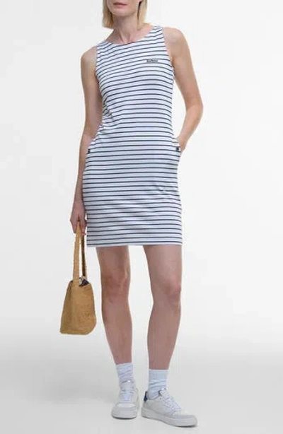 Barbour Dalmore Stripe Tank Dress In White