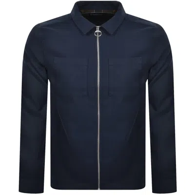 Barbour Dalton Overshirt Navy In Blue