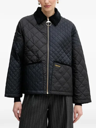 Barbour Danby Quilted Corduroy Collar Jacket In Multi
