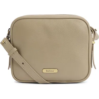 Barbour Daphne Leather Crossbody Bag In Sand