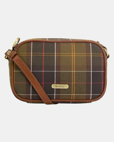 Barbour Daphne Womens Mini Tartan Crossbody Bag In Brown