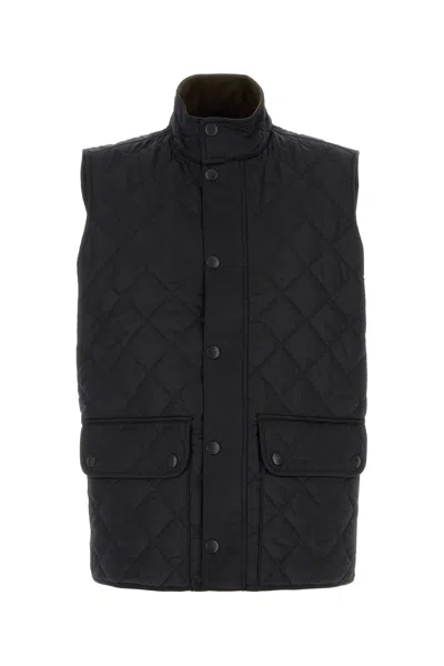 Barbour Dark Blue Polyester Lowerdale Sleeveless Jacket